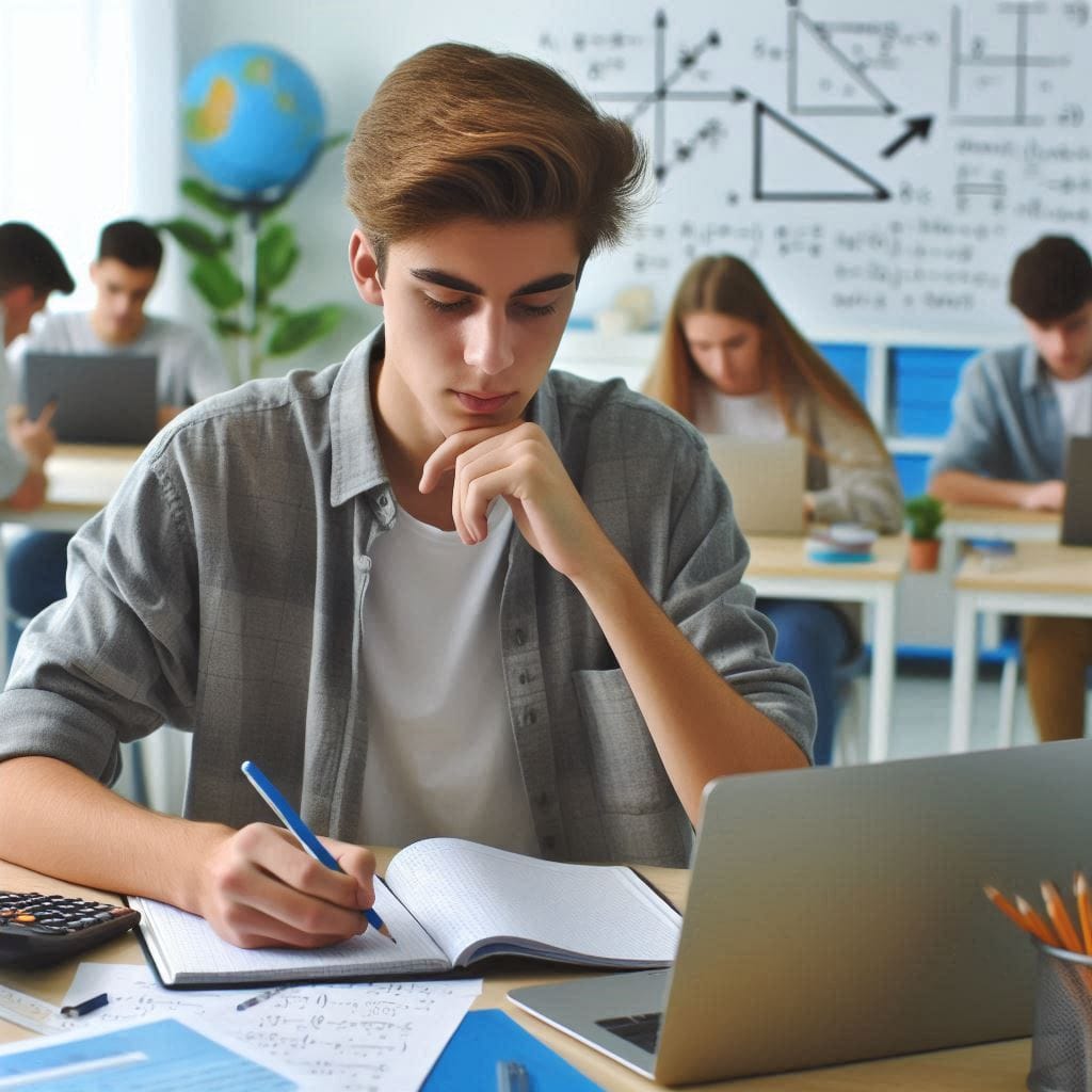 grade 6 to 8 maths student