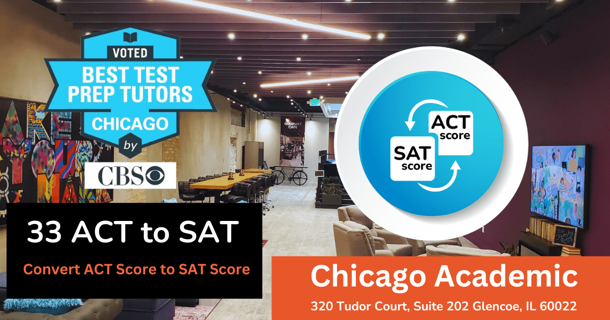 33 ACT to SAT Score Conversion – 2024